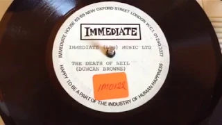 2 Unreleased 1968 Immediate Music Demo tracks Acetate by Duncan Browne, Acid Folk, Psych !!!