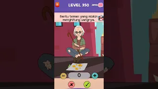 Bantu teman yang miskin menghitung uangnya - Braindom 3 level 350 - #shorts