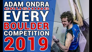 Adam Ondra | BOULDERING COMPETITIONS 2019