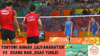 Tontowi Ahmad liliyana Natsir VS Zhang nan Zhao Yunlei Badminton XD Semifinal Olimpics Rio 2016