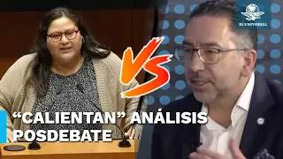 Javier Lozano y Citlalli Hernández chocan previo a posdebate presidencial de EL UNIVERSAL