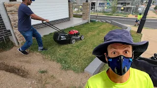 TEACHING my Neighbour How To Mow