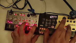 Back to Business: 45 Min. Volca Bass + Volca Drum (Improvised Jam 140 BPM)