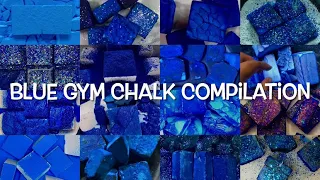 BLUE GYM CHALK COMPILATION | fresh/reformed/dyed EDIT #gymchalkasmr #sleepaid #stressrelief #asmr