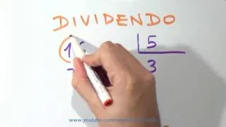 Cuál es el dividendo en una división - Aprender a dividir