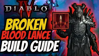 BROKEN Blood Lance Build - Necromancer Build Guide - Diablo 4