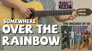 (Somewhere) Over the Rainbow / The Wizard of Oz (Guitar) [Notation + TAB]