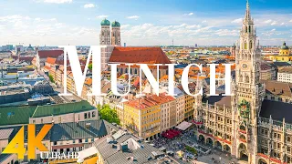 Munich 4K drone view • Amazing aerial views of Munich | Relaxation film with calming music