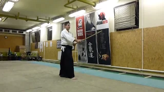 shomen uchikomi [TUTORIAL] Aikido basic weapon technique / men no bu