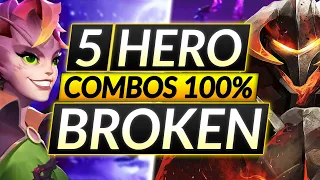 5 NEW Hero Combos You Wish You'd Known SOONER - MOST BROKEN Heroes - Dota 2 Guide