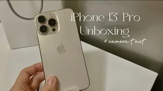 unboxing Apple 13 Pro in 2022 (gold, 256gb) + camera test 🦋☁️