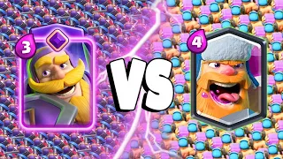 EVOLVED KNIGHT Vs LUMBERJACK - Clash Royale Battle