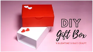 Easy Paper Gift Box Tutorial | DIY Gifts for Valentine's Day