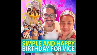 Simple and happy birthday for Vice | KAMI | Vice Ganda joked about the cake that his friends