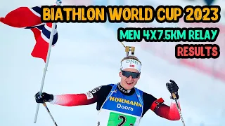 Results Biathlon World Cup - Men 4x7.5km Relay - Ruhpolding