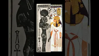 Hathor Blessing Nefertari - 1903 vs 2020 - Ancient Egyptian Tomb Art