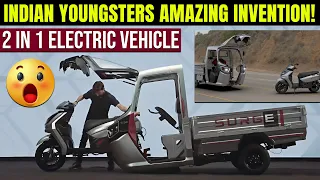 2 in 1 Electric Vehicle - Electric Scooter & Auto   Surge EV S32 - EV Bro