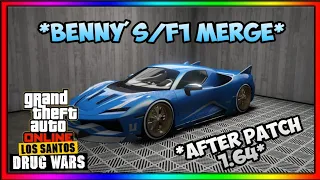 GTA 5 CAR 2 CAR MERGE GLITCH HOW TO MERGE F1 BENNY WHEELS ANY CAR AFTER PATCH 1.64