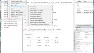 Stata: Renaming and Labeling Variables