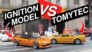 1/64 Ignition Model VS TomyTec - Honda NSX-R and Type S Die-cast Models