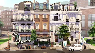 PARISIAN TOWNHOUSES 🥖 | THE SIMS 4 - Speed Build (NO CC)