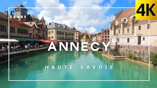 FRANCE ANNECY 🇫🇷 Old Town of the Venice of the Alps - 4K Walking Summer ASMR Tour