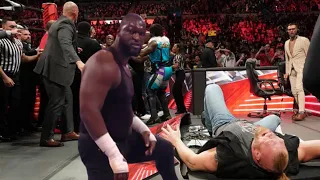 Omos Attacks Brocklesnar on Raw March 14, 2023