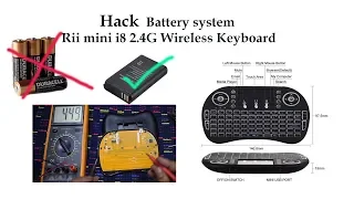 Chinese wireless keyboard hack for long battery backup & make rechargeable