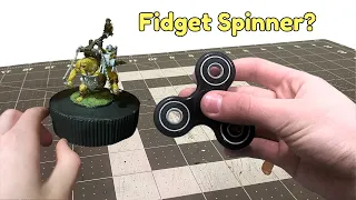 Making a Rotating Display Stand With a FIDGET SPINNER?!?