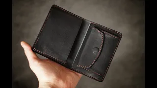 Triple compact wallet, портмоне тройного сложения для водителя с карманом для мелочи