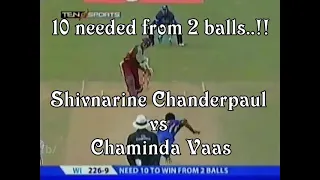 10 needed from 2 balls, can Shivnarine Chanderpaul finish it???