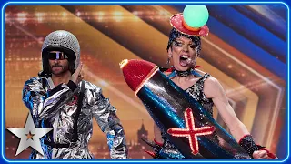 Drag act Ma_Dannii_X takes us HIGHER! | Auditions | BGT 2024