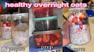 healthy shopping haul + making overnight oats