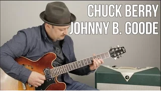 Chuck Berry - Johnny B. Goode - How to Play on Guitar - Guitar Lesson + Tutorial