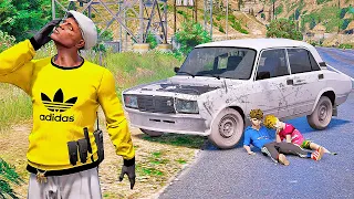 МОЙ СЫН РАЗБИЛСЯ НА СЕМЕРКЕ В ТОТАЛ НА ТРАССЕ - РЕАЛЬНЫЕ ПАЦАНЫ В GTA 5 ⚡ ГАРВИН