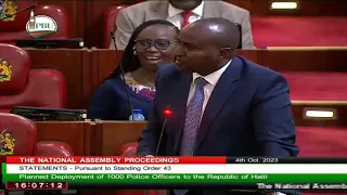 DRAMA IN PARLIAMENT AS RUTO & RAILA ALLIES DIFFER OVER HAITI MISSION!!