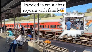 Travelled in train after 10 years😱🚂| vlog out|