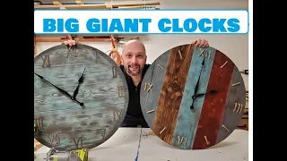 Make your own DIY Large Farmhouse Clock