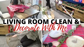 SPEED CLEANING MOTIVATION | ULTIMATE LOUNGE DEEP CLEAN & LIVING ROOM CHRISTMAS DECORATING IDEAS 2022