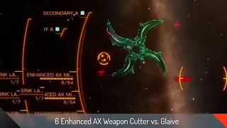 6 Enhanced AX Weapon Cutter vs. Glaive | Raw Footage | Elite Dangerous: Odyssey