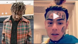 6ix9ine Warns Juice Wrld 'Don't Diss Me.. I'll find your Ex that broke your heart and Pipe her out'