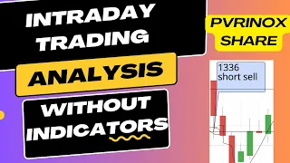 Intraday Trading Analysis | NO indicators | Darshan Tech