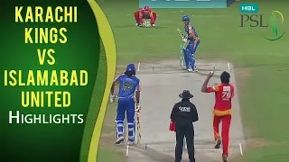 PSL 2017 Play-off 2: Islamabad United vs. Karachi Kings Highlights | MA2