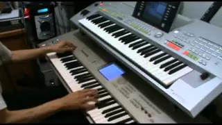 The Final Countdown ending solo - Yamaha Tyros 2 and Korg Triton Studio