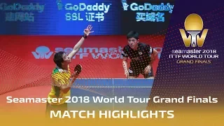 Tomokazu Harimoto vs Hugo Calderano | 2018 ITTF World Tour Grand Finals Highlights (1/2)