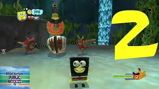 SpongeBob SquarePants: Truth or Square Walkthrough Part 2 (Wii, X360, PSP Gameplay)