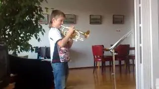 Konrad plays Pippi Långstrump theme