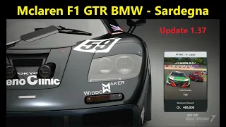 GT7 Mclaren F1 GTR BMW Grind Sardegna Road A 800pp Going for Gold How to Tutorial Update 1 37