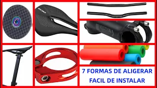 7 Piezas en las que aligerar la MTB fáciles de instalar