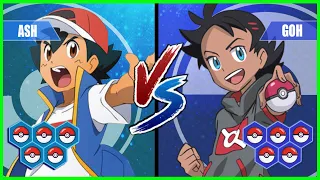 Pokemon Battle Pedia: Ash Vs Goh (Water Type Showdown)